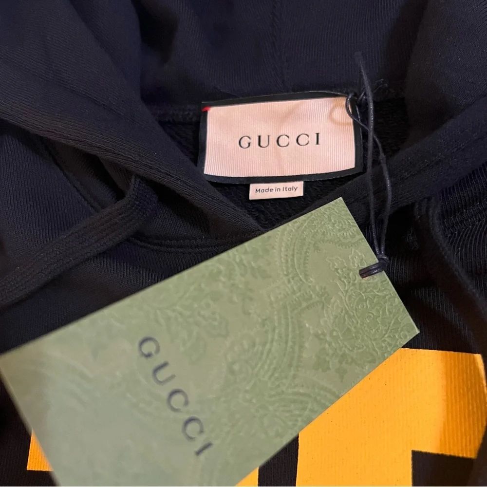 GUCCI SS21 BLIND FOR LOVE Printing Striped Pullover Hoodie